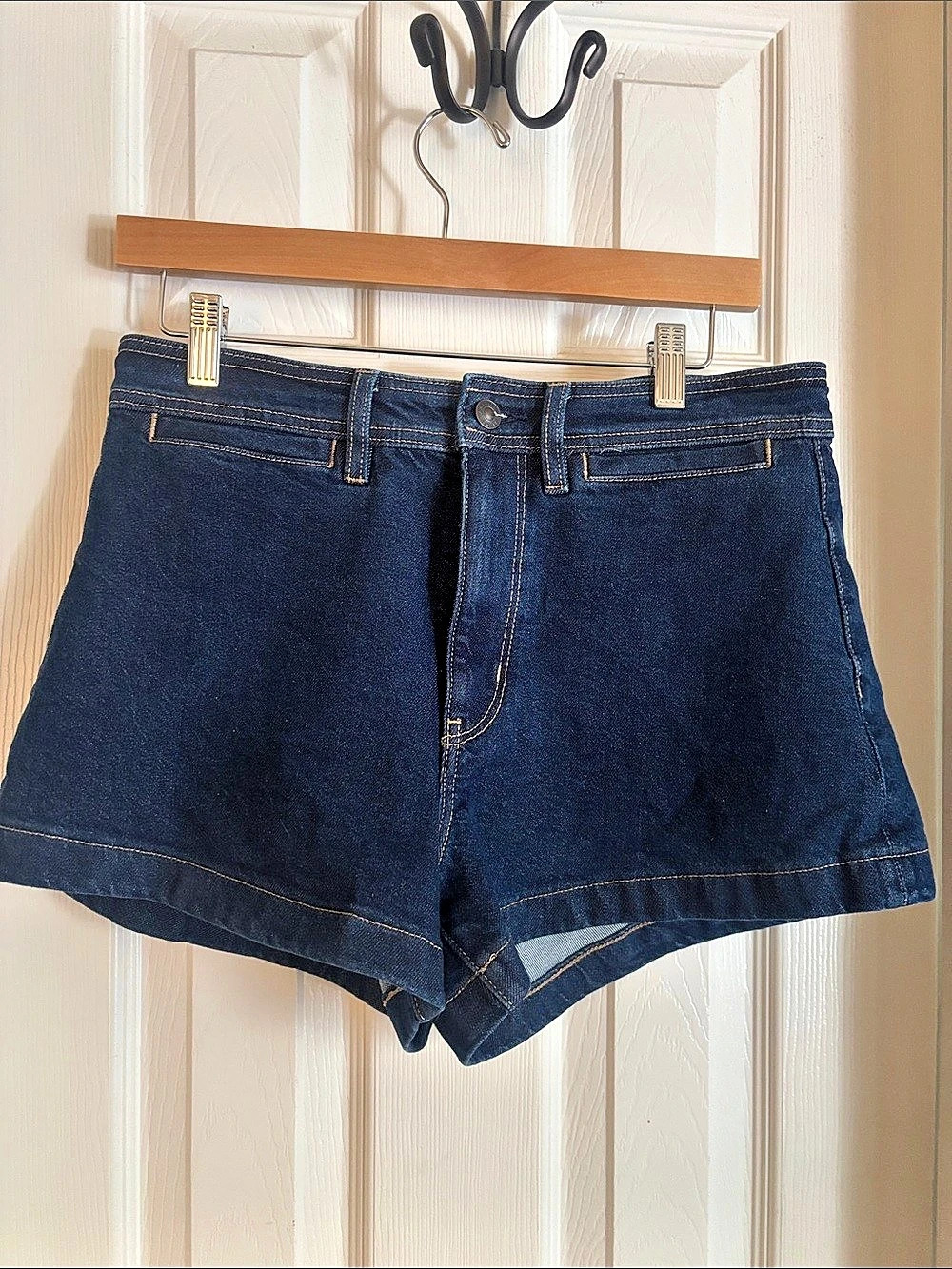 American Eagle AE A-Line Fit Short Denim Shorts in Blue Like New